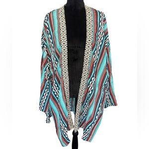 Rock&Roll Cowgirl Kimono With Western Pattern